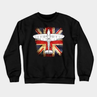 Supermarine Spitfire UK RAF WW2 Plane Aircraft Airplane Crewneck Sweatshirt